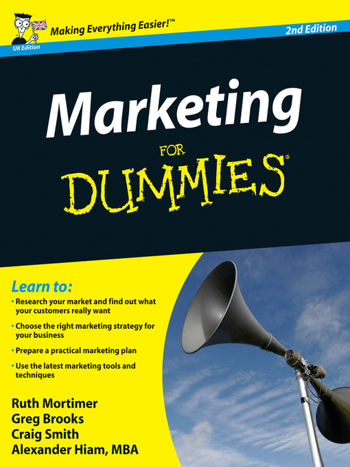 Title details for Marketing For Dummies by Gregory Brooks - Wait list